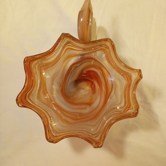 Mid Century Art Blown Glass Swan - Picture 6 of 14